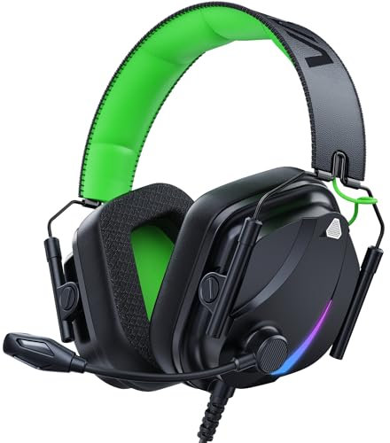 Vakedy HW12 Gaming Headset for PC/PS5/PS4/Xbox One/Switch,Gaming Headphones with Microphone,Wired Headet with 3.5mm Audio Jack
