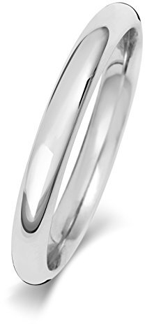 EDS Jewels Platin 950 2,5mm Court Form Herren/Damen - Trauring/Ehering/Hochzeitsring TRS18900PT950RSU