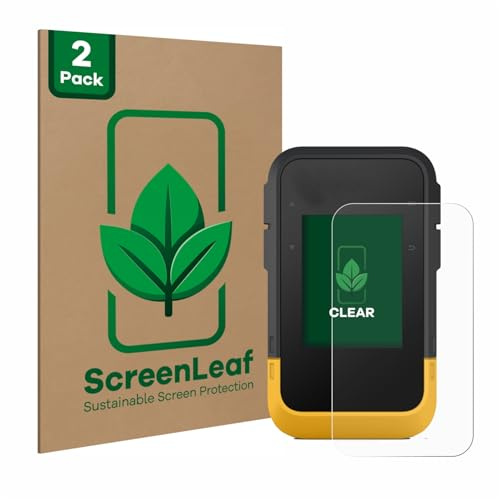 ScreenLeaf 2 Stück Schutzfolie für Garmin eTrex SE [nachhaltiger Displayschutz, Folie, transparent, kratzfest]