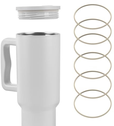 Linkidea Lot de 6 joints de rechange pour bouteille d'eau compatibles avec Simple Modern Trek Gobelet de 1200 ml, joint torique en silicone anti-fuite avec pince à épiler pour couvercle de bouteille