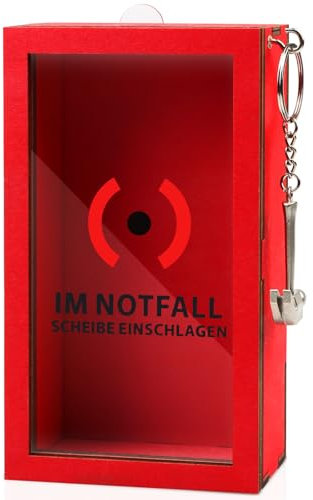 Anruzon Lustige Notfallbox mit Hammer – Geburtstagsgeschenk, Personalisierte Geschenkidee für Geld, Süßigkeiten, Duplo Schokolade oder Andere Geldgeschenke, Deko Holzkiste, Kreative DIY-Geschenke