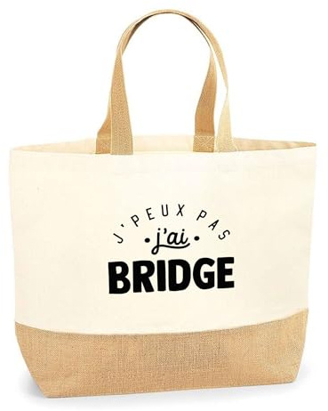 Cadeau J'peux Pas j'ai Bridge | Idée Cartes Stratégie Sport Humour Original Anniversaire