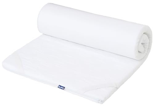 SLIPIO Matratzen Topper 130x200 cm Matratzentopper | 5cm hoch | Ergo+ optimale Körperanpassung Matratzenauflage| Bezug atmungsaktiv & Maschinenwaschbar | Hypoallergen | Gesteppter | Hochwertige