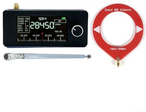 Mini Radio SI4732, radio completa ESP-32-S3 Master Control, SI4732 Chip, LSB, USB, AM, FM, pantalla IPS de 1,9 pulgadas, con antena (C)