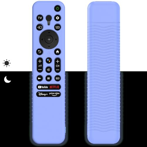 Remote Control Case for Sony RMF TX800U TX900U/C/P XR-A80K XR-X90K Case, Non-Slip Silicone Protective Case, Glow in the Dark, Remote Control Cover for TV Accessories