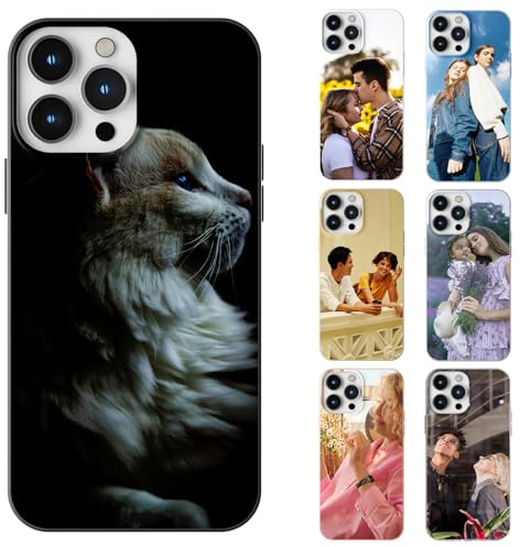 LQGBFCLK Personalisierte Handyhülle für iPhone XS max, Personalisiert Hülle mit Bild Foto Text Selbst Gestalten Design Schutzhülle, Stoßfeste Kratzfeste weiche TPU Hülle (Mehrfarbig)