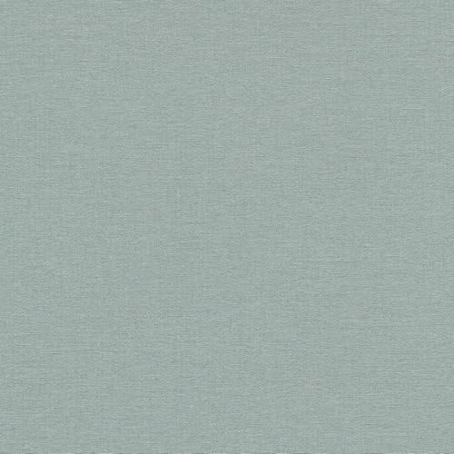 Erismann Linen Serenity Vinyl Textured Wallpaper Soft Teal 10510-18 - Feature Wall Paper for Living Room Kitchen Bedroom Hallway Lounge