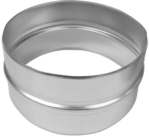 Repa Market Raccordo per tubo di ventilazione 200mm - Acciaio zincato rotondo, tubo per climatizzatore, tubo di scarico, adattatore - Connessione interna ed esterna, tubo flessibile, tubo di scarico