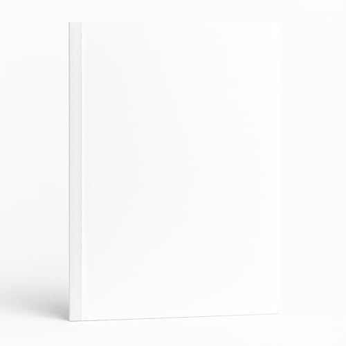 A4 White Thermal Covers, 1.5mm, Clear Front, Leathergrain Back, Pack of 10 | Book-style finish for reports, proposals, manuals, presentations and training packs