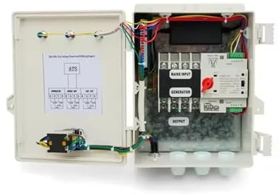 Motor diésel de Gasolina de 10KW, 220v, 380v, Caja de Control ATS, generador Doble Potencia, de Panel de Control de Interruptor de Transferencia Automática(380V Diesel 5 Holes)