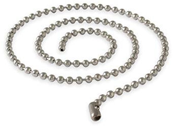 Fly Style Kugelkette Edelstahl silber · Stärken 1,6-8mm · Längen 20-180 cm · Dog Tag Halskette für Herren und Damen, Längen:ca. 50.0 cm, Stärke:3.2 mm