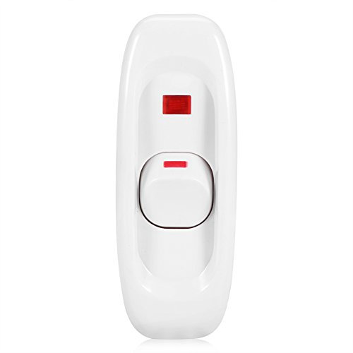 5 Piezas Interruptor De Encendido Apagado Compacto 5 Unidades AC 250V 10A De Plástico Interruptor Basculante con Led Botón De Encendido Interruptor De Luz Interruptor de lámpara