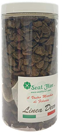 Deco MADE IN ITALY Stein bunt bunte Kieselsteine 9 13 mm verpackt in Dose 550 ml 750 gr braun