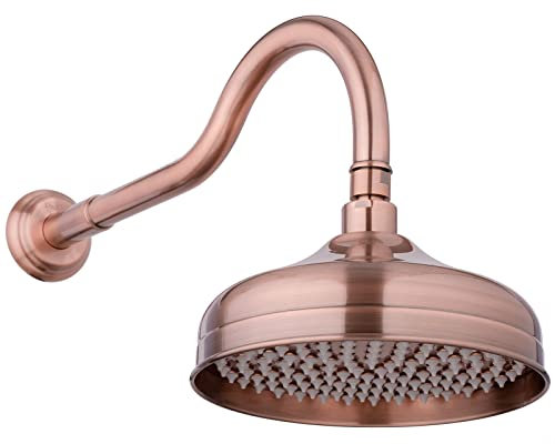 PaulGurkes Nostalgie Kopfbrause Retro Rote Bronze Kupfer Regendusche Brausekopf