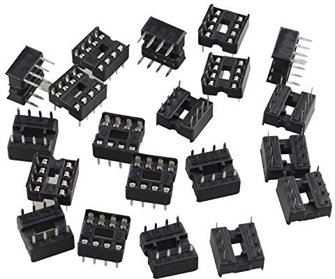 Futheda 20 Stück 8 Pin 2,54 mm Pitch Dip/Dil IC Sockets Lötversion Adapter