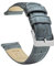 Barton Uhrenarmband Leder Alligatornarbung, Schnellverschluss-Lederarmband, wählen Sie Farbe, Länge und Breite, 16 mm, 18 mm, 19 mm, 20 mm, 21 mm, 22 mm, 23 mm oder 24 mm