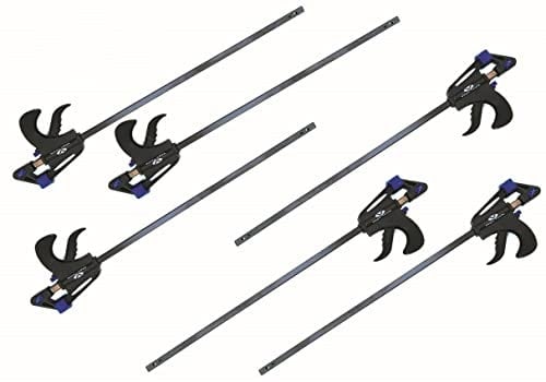 6x Einhandzwinge Schraubzwinge 750mm Leimzwinge Schnellspannzwinge