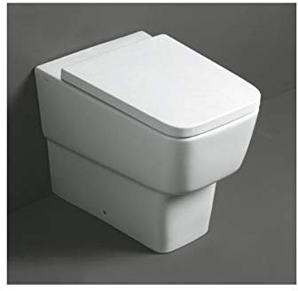 Simas - Vaso WC Filo Parete a Pavimento, Serie Degrade' - Bianco, Senza Sedile, A Magazzino