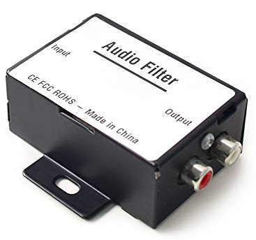 Filtro Radio Coche, Auto Audio Eliminador Aislador Ruido, para Auto Camión Altavoces Barco Ecualizador Amplificador Señal RCA