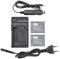 DSTE® 2-Pack Ersatz Batterie DB-110 und DC16E Reise Ladegerät Compatible für Ricoh GR III,Ricoh WG-6,Ricoh G900,Ricoh G900SE Kamera(Not Anzug für Ricoh GR Digital III)