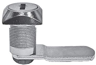 Euro-Locks Hebelzylinder X 38 für Spinde und Stahlschränke - inkl. 2 Schlüssel - 24 mm Durchmesser - Hebel: 52 x 3 x 15 mm