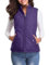 fuinloth Gilet Donna Smanicato Primaverile Autunno Invernale Panciotto Dritto Giacche Leggeri Senza Maniche Giacca Viola XXL