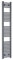 Companyblue 300mm Wide ANTHRACITE Sand Grey Heated Towel Rail Radiator Flat Ladder for Stylish Bathroom (1800mm)