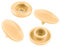 50 Druckknöpfe rund Snaps Druckknopf Snap Button Knöpfe Farb- Größenwahl, Größe:12mm, Farbe:creme