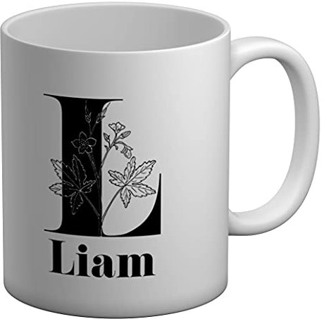 Shopagift Personalised Alphabet - L White 11oz Large Mug Cup