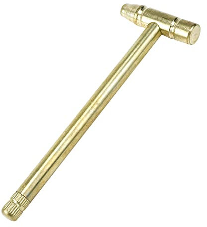 Faotup 1Pcs Piccolo Oro Metallo Martello Gioielli Martello di Riparazione Metallo Martello Mini Martello per la Fabbricazione di Gioielli Martello