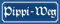 AGDeko® Blechschild 27x10 cm Pippi weg Biergarten Bezeichnung Toilette WC Klo Badezimmer