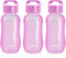 JILIGUALA Tazze da viaggio in plastica per caffè, acqua, sport, per latte, caffè, tè, succo, dimensioni 350 ml, viola, confezione da 3