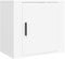 vidaXL Wall-Mounted Bedside Cabinet - Floating Nightstand Wall Unit for Next to Bed - White Bedroom Furniture