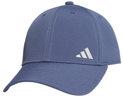 adidas Damen Backless Ponytail Hat Adjustable Fit Baseball Cap Baseballkappe, Preloved Ink Blue/Silver Metallic, Einheitsgröße