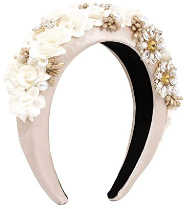 Make a statement with this Gold Flower Crown Headband that is perfect for any bohemian or beach-inspired outfit.As shown B