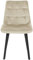 exitodesign Polsterstuhl Tuluza - Gepolsterter Stuhl Velvet - Esszimmerstühle - Esstisch Stühle - Stuhl Küche Wohnzimmer - Haltbares Material - Wohnzimmer Möbel - 47 x 63 x 88 cm - Beige
