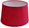 Lampenschirm rund aus Stoff H 18 x Ø 30 cm für Tisch - Stehlampen (rot)