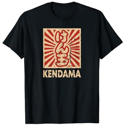 Kendama Japanische Kanji Charaktere Vintage Japan Flagge Kendama T-Shirt