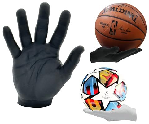 Hand Wandhalterung für Bälle | Wand Halterung Ball Deko Ablage Schlüssel Schmuck Ballhalter Wandhalter Basketball Fußball Volleyball Football Golfball Tennisball Wandhalt Handhalt (Weiß)