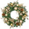 24 Zoll/61 cm Weihnachtskranz Künstlicher Kranz mit Kunstzweig Glitzer, Tannenzapfen, Dekorative Weihnachtskugeln für Haustür, Hauswandbehang oder Weihnachtsdekoration, Winterschmuck