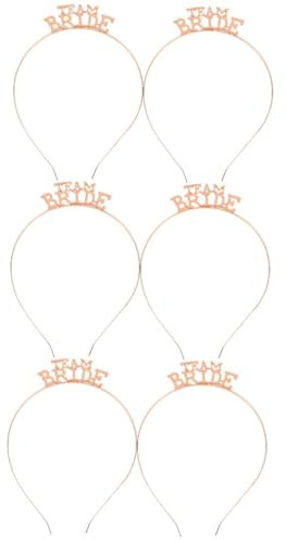 Hochzeits Haarreif Set in RoséGold - 2 Stk. Braut StirnbäNder FüR Brautjungfern Junggesellinnenabschied Und Hochzeitsfeier