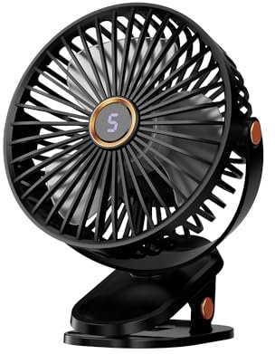 AbuDodo Tischventilatoren, Clipventilator - Schwarz