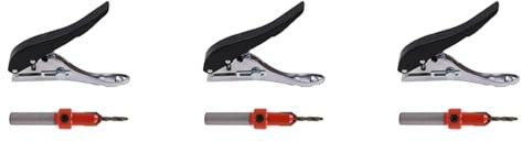 Janasiba 3X Vis Couvre Trou Poinçon 8mm Ouverture Ronde Poinçon Pince Crédit Photo Papier Carte Coin Rond Perforateur Pince Coupe-Papier