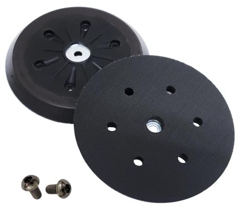 Paire de patins auto-agrippants de 15,2 cm à 6 trous compatibles avec DeWalt D26410 Compatible avec ponceuse Metabo SX E 425 XL SX E 450 Duo SXE 450 TurboTec