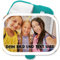Brotdose Kinder Campus für Mepal - Brotbox Dein Bild und Text I Custom Text und Foto Lunchbox selbst gestalten - 750 ml - Türkis - personalisierte bedrucken selber vesperbox