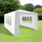 Gazebo 3m x 4m in White with 4 Side Walls by Garden Universe Steel Frame Marquee Canopy Party Tent GAZ03-White-Amz (We do not ship to CI or IOW.)