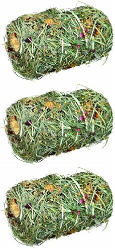 Trixie Heuballen mit Blütenmix, o 10 x 18 cm, 200 g, 3er Pack