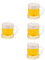 Hohopeti 4 Stück Bierkrug Kerze Duftkerzen Lose Mini-Kerze Mini-probiergläser Kerzen Für Männer Bulk-weingläser Kerzen Blasenkerzen Mini-weinbecher Hochzeit Weingläser Wachs