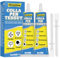 60 ML 2 Pack Colla Per Tessuti, Trasparente Colla Tessuti, Colla per Tessuti Resistente ai Lavaggi, Colla Per Tessuti, Vestiti, Pelle, Cotone, Flanella, Denim, Poliestere, Riparazione Bambole