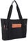 MAYMOONER Black Tote Bag with Laptop Compartment for Women 15.6inch Large Nylon Computer Tote Bag Handbag for Work School University Nurse Teacher